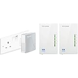TP-Link TL-WPA4220T KIT 2-Port Powerline Adapter WiFi Starter Kit, Range Extender, Broadband/WiFi Extender, WiFi Booster/Hots