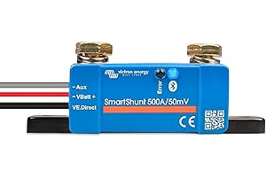 Victron Energy Smart Battery Shunt IP65 - Battery Monitor (Bluetooth) - Victron Smart Shunt with detailed in-app Insights - 6.5V-70V, 500 amp
