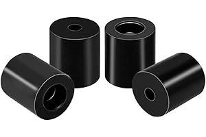 ALICER Colonna di Livellamento in Silicone Ender 3 Supporti per Letto Solidi in Silicone, Pezzi di Letto Riscaldatore per Stampante 3D, per Ender 3/ Ender 3 Pro/Ender 3 v2, CR-10, 4 pz(Black)