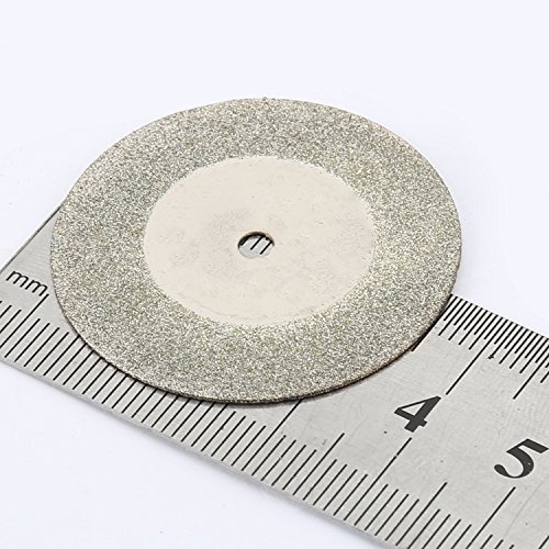 10Pcs 35mm Diamant Schneidscheiben Schleifscheiben mit 2 Arbors Drehwerkzeug f¨¹r Bohrer Dremel - 3