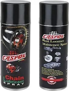 Caspol Chain Lubricant 400ml & Rust Looser 400ml
