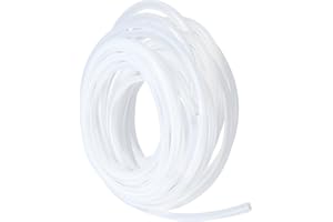 LAVMHAB Silikonschlauch 4mm x 7mm 6 Meter Länge, Lebensmitteltaugliche Schläuche Flexibler Schlauch Klar Wasser Luft Rohre für die Pumpe übertragen