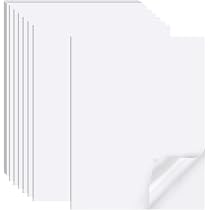 Feuilles Autocollantes Vinyle Transparent A4 - Pour Imprimantes Laser - Lot De 5, 10, 15, 20 Ou 25 Feuilles