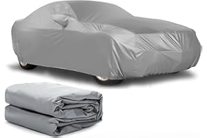 SANAWATEC Autoabdeckung Winter Auto Abdeckplane Winter Autoplane Autogarage Wasserdicht Staubdicht Schneeschutz Sonnenschutz Vollgarage Medium