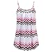 Produktbild OSYARD Damen Sommer Printed Sleeveless Weste Bluse Tank Tops Camis Kleidung(EU 46 / XL, Weiß)