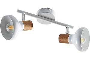 ‎LINDBY Lindby Deckenlampe Metall, Deckenstrahler schwenkbar & drehbar, 2x E14 max. 40W, ohne Leuchtmittel, Deckenspot, Spot, Strahler, Wohnzimmerlampe