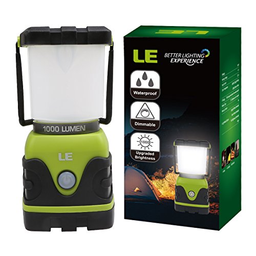 LE 1000lm Campinglampe 3 Helligkeiten dimmbar IPX4 wasserdicht Laterne Außenleuchte für Stromausfällen Wandern Camping Notfall Ausfälle Gartenlaterne LED Notfallleuchte - 7