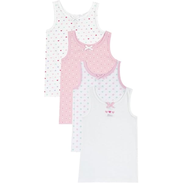 Paw Patrol Canottiera Intimo Bambina – Confezione Da 2, 100% Cotone, Taglia 98-104, Con Stampa Dei Cuccioli