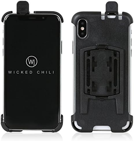 Wicked Chili Original Apple iPhone (5.8 Mobile Phone Bracket for Car Holder/Car Mount or Bicycle Bike Handlebar Mount – Custom Fit No Bike and Motorbike Mount Made in Germany – Black