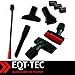Produktbild EQT-TEC Auto Camper Camping LKW KFZ Wohnwagen Staubsauger Set Aufsatz Polster + Cockpit Reinigung Bürste + Fugendüse + flexible Düse + Staubpinsel - 32mm 35mm zb Staubsaugerdüse Set