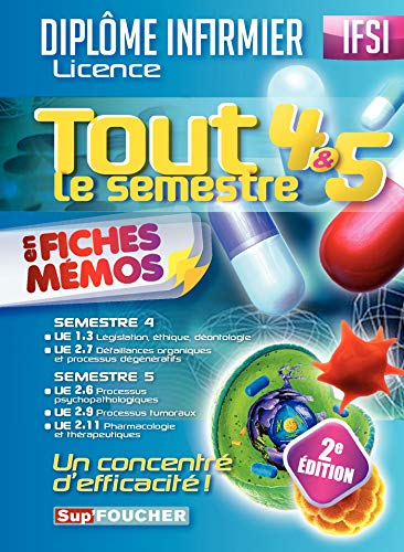 IFSI - Tout le semestre 4 et 5 en fiches mémos - Diplôme infirmier IFSI - Tout le semestre 4 et 5 en fiches mémos - Diplôme infirmier