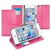 Produktbild Orzly® - Multi-Functional Wallet Stand Case für Apple iPhone SE (2016), iPhone 5S (2013), iPhone 5 (2012 Original Version der 4.0 Zoll Modell) - SCHUTZHÜLLE mit integrierte BRIEFTASCHE + STAND mit Magnetischen Deckel - ROSA