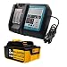 Produktbild 18V 3.0Ah Li-Ion Akku mit 3A LCD Ladegerät Ersatz für Makita Akku-Baustellenradio DMR110 DMR112 DMR107 DMR108 BMR100 BMR102 DMR102 DMR100 18V schnurloses Bluetooth-Radio