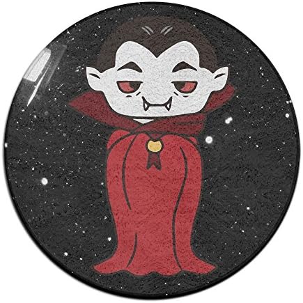 Yo Ou Round Area Rug Vampire Cloak Comfy Non-Slip Runner Floor Rug Doormat Entry Carpet Inside Outside Mat Rug Pads