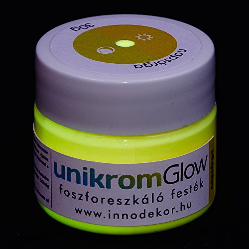 Resplandor en la oscuridad de pintura, amarillo, 30g