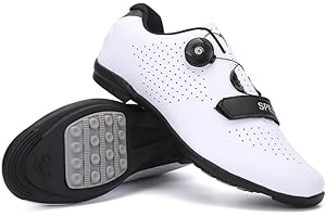 MEIJU Zapatillas Ciclismo Hombre y Mujer, Adulto Zapatillas de Ciclismo Suela de GomaRespirables Antideslizantes, Exterior Zapatillas de Ciclismo Unisex Sin Sistema Sloqueo