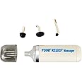 Point Relief Mini-Massager Battery-Powered for Pain Relief, Tension Relief and Massage Therapy, white - 14-1050
