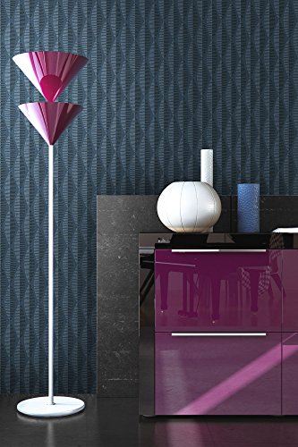 Tapete Blau Vliestapete in Natur Optik , schöne, moderne, edle Tapete im Grafik Design , für Wohnzimmer, Schlafzimmer oder Küche inklusive Newroom Tapezier Ratgeber mit Tipps für perfekte Wände - 7