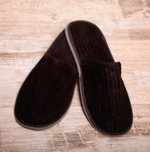 Preisvergleich Produktbild Hotelslipper / Pantoffel geschlossen supersoft schwarz