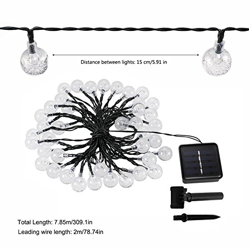 B-right® Außen und Innen 40 LEDs Solar Lichterkette, led lichterkette party, Wasserdicht Weihnachtsbeleuchtung, Beleuchtung für Weihnachten / Hochzeit / Party/Weihnachtsbaum. (Bunt) - 3