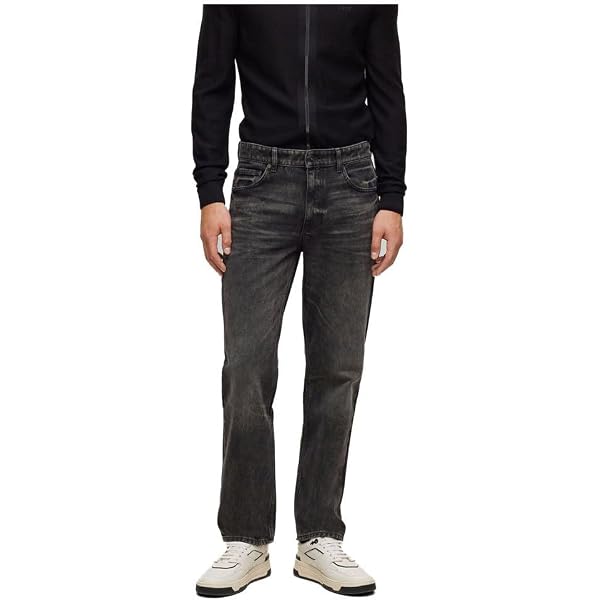 Mavi Men's Matt Relaxed Straight-Leg Jeans - Classic Mid-Rise Dark Wash, Comfortable & Durable - View #10