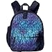 Produktbild Kid Boys'&Girls' School Backpack with Pocket Farmhouse Decor Digital Made Psychedelic Abstract Cosmic Rain with Lights On Blurry Back Full Blue Black