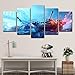 Produktbild Art 5 Pcs Battlefield Spiel Canvas Print for Paintings Artwork Modern Canvas Wall Art for Home and Office Decor,B,25x38x2+25x50x2+25x63x1