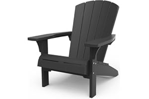 Keter - Fauteuil de Jardin Adirondack Alpine - Antracite Style Bois