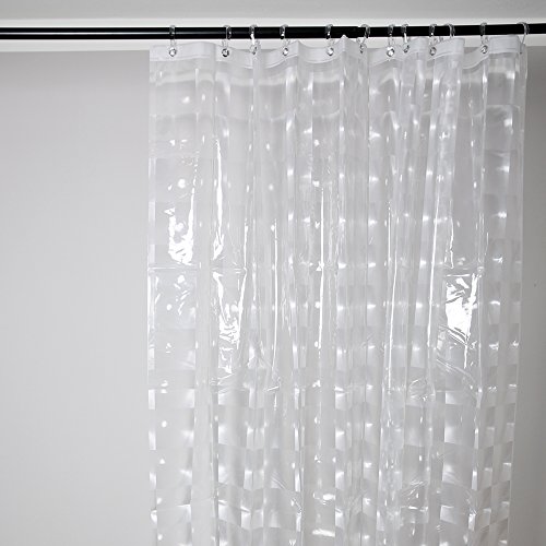 Duschy Duschvorhang 3D- Transparent – Duschvorhangringe separat erhältlich - 4