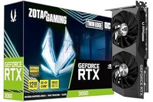 Zotac VGA RTX3060 Twin Edge OC 12G (GDDR6, HDMI 2.1, 3xDP 1.4a) Noir