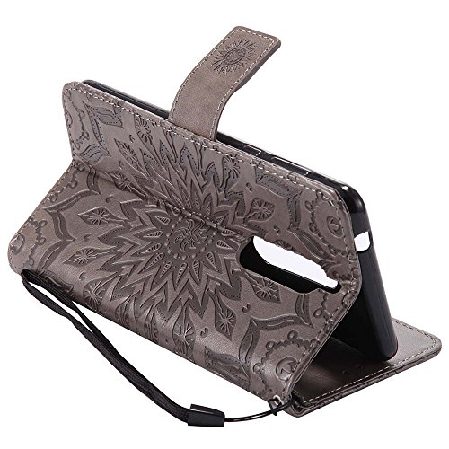 Nokia 5 H  lle  Dfly Premium Slim PU Leder Mandala Blume Pr  gung Muster Flip H  lle Bookstyle Stand Slot Schutzh  lle Tasche Wallet Case f  r Nokia 5