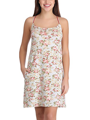 Clovia Women Cotton Floral Print Short Nightie RS.499 (50.00% Off) - Amazon