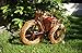 Produktbild Dreirad, Trike, Rad, 42 cm gro, aus Korbmaterial, Korbgeflecht, Rattan, Weinkörbe, Weidenkorb, Pflanzkorb, Blumentopf, Blumentöpfe, Holzschubkarre, Pflanztrog, Pflanzgefäß, Pflanzschale, Blumentopf, Pflanzkasten, Übertopf, Übertöpfe , Pflanztrog, Pflanztopf mit Holz - Deko Blumentopf, ideal für Holzhäuser-Fertighäuser und Eingänge, Pflanzgefäß, Pflanztöpfe Pflanzkübel
