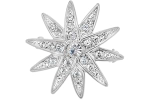 SCHLOSS SCHÖNBRUNN Brosche"Diamantstern" Anstecknadel mit funkelnden Stern aus Swarovski Steinen Sisi Damen-Schmuck Durchmesser Verpackt in schöner Geschenkbox