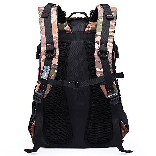 KaKa Rucksack Trekkingrucks  cke Herren Schultertasche Reiserucksack 40L f  r Trekking Reisen Wandern Camouflage