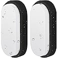 ANWIO 14W Outside Black Led Oval Bulkhead Light,Ip54 Waterproofled Porch Sconce Lighting, Outdoor LED Wall Light,Ceiling Light,980LM,4000K Natural White Bathroom Ceiling Light,220-240V(2 Pack)