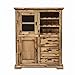 Produktbild André Chalet Etienne Vertiko, Vitrine; Holz Akazie teilmassiv, gebürstet und Lackiert, B 110 cm x H 136 cm x T 45 cm