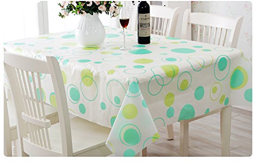 Addfun®Rectangular tablecloths,Water Proof Oil Proof Anti-scald PVC Colorful Fashion Tablecover,130 X 180cm