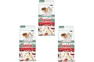 Versele-Laga Complete Crock Mela | Confezione Tripla | 3 x 50 g | Snack per conigli e roditori | Croccante all'esterno e morbido ripieno di mela | Facile da digerire e senza zuccheri aggiunti