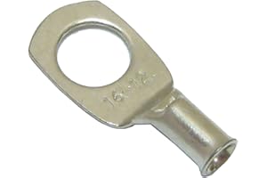 SUNDEER All Trade Direct 10 Copper Tube 16Mm X 12Mm Lug Battery Starter Cable Welding Crimp Terminal Ring