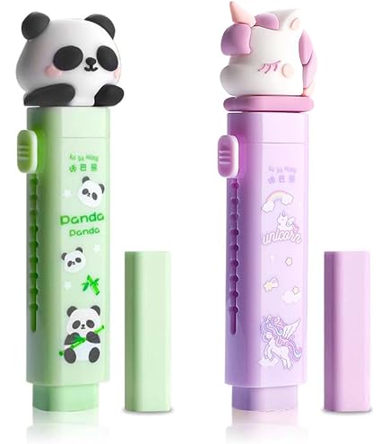 Boîte De Gommes Chat Phosphorescentes – Mini Gommes Colorées – Fournitures Scolaires Cadeau Enfant – Lot Couleur