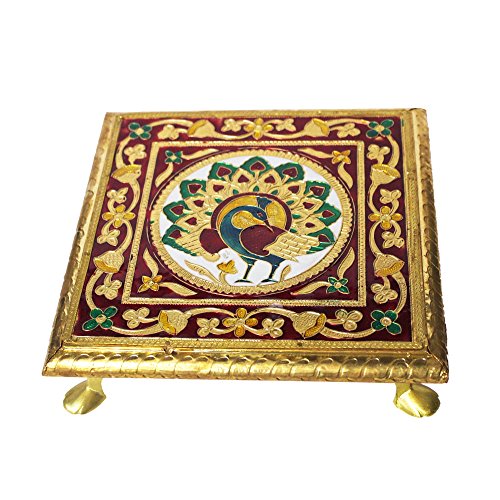 ESoftPooja Chowki 8" L8XW8XH2