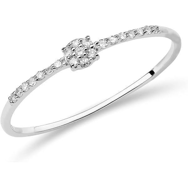 Anillo Compromiso Oro Blanco 18Kt Zafiro Oval Y Diamantes
