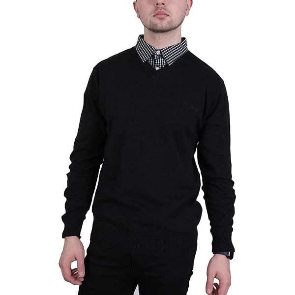 Pull Homme Pierre Cardin - Col V Fantaisie, Tricot Doux, Coupe Régulière - 13