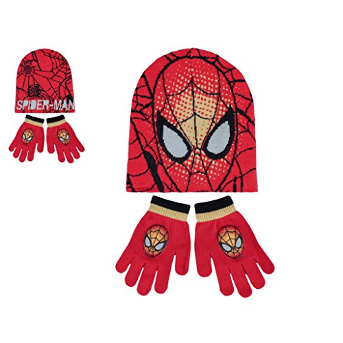 Conjunto gorro guantes Spiderman Marvel