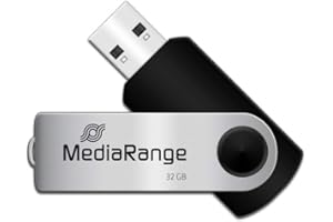 MediaRange USB Speicherstick, 32GB, Schwarz