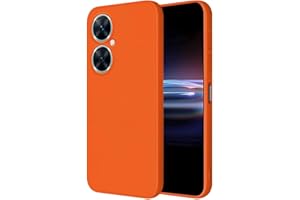 HONLEN Kompatybilny pokrowiec na Huawei Nova 11i Case (6.8" Inches) Płynny TPU Silikon Cover z Anti-scratch Shell Soft Shell Okładka Pomarańczowy