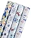 Produktbild RUSPEPA Christmas Geschenk Geschenkpapier-Navy Blue Shiney Muster Für Geschenk-Weihnachten Elements Collection-4 Roll-76Cm X 305Cm Pro Rolle