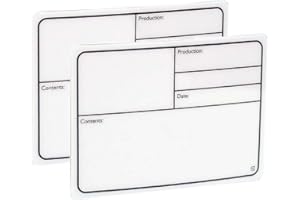 ADAMHALLHARDWARE 2 x Adam Hall 88000 Tour Label, selbstklebend weiß 130 x 85 mm - Beschriftungs Produktions Schild, Pruduction Plate Tourlabel Tourlable