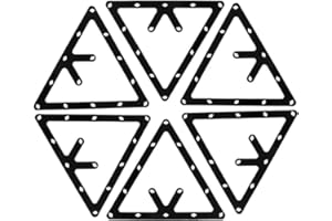 PolyMath 6Pcs Billiard Pool Magic Ball Billiards Rack Holder Sheet Pool Pro Triangle Cue Accessories for Rack 8, 9, and 10 Ball Combo Pack and Snooker (6pcs)